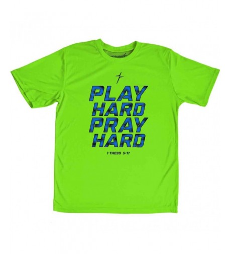 Kerusso Play Hard Pray Active T Shirt Small