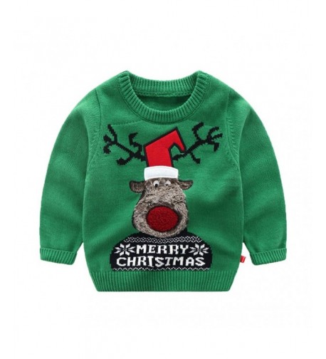 Wellwits Christmas Reindeer Pullover Sweater