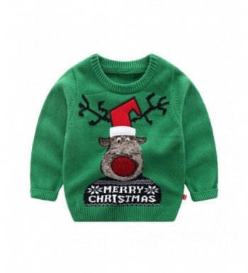 Wellwits Christmas Reindeer Pullover Sweater