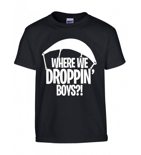 Where We Droppin Boys T Shirt