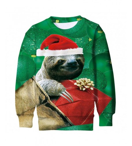 Funnycokid Christmas Fleece Sweatshirt Pullover