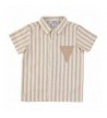 Piccino Piccina Tan Stripe Shirt