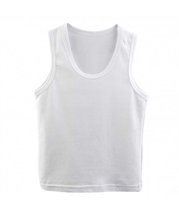 3-Pack White Boys Tanks Top Sleeveless Shirt Baby Toddler Undershirt ...
