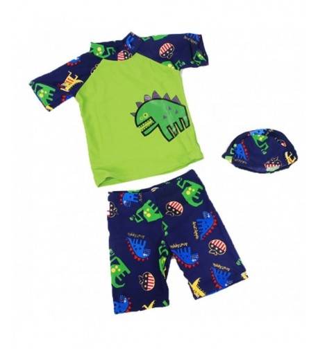 Little Dinosaur Pieces Swimsuit Swimming