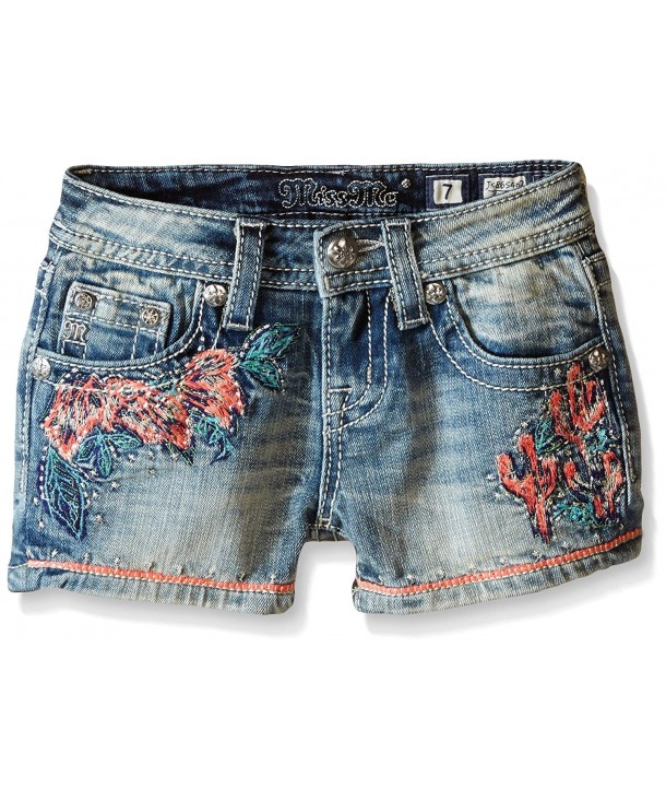 Miss Me Girls Cactus Embroidered