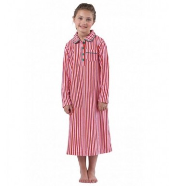 PajamaGram Candy Fleece Nightgown Holiday