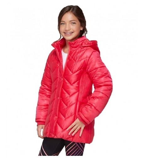 Justice Girls Quilted Side Puffer