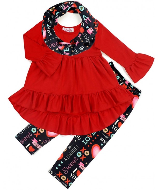 Angeline Boutique Girls Valentines Outfit