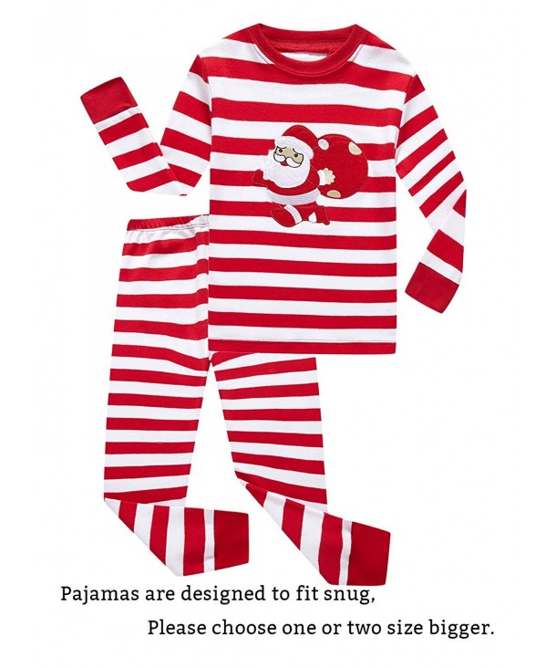 Pajamas Christmas Striped Little Toddler