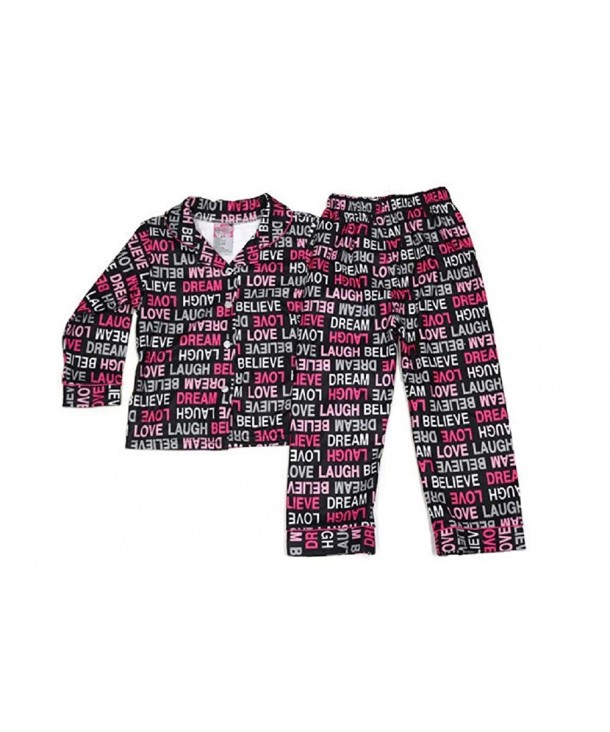 Girls sleepwear screen print Flannel