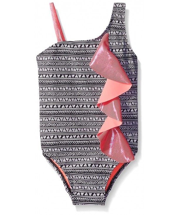 Breaking Waves Girls Tribal Swimsuit