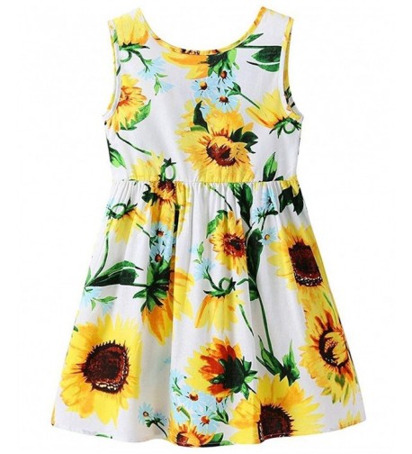 DHASIUE Floral Sleeveless Sundress Clothes