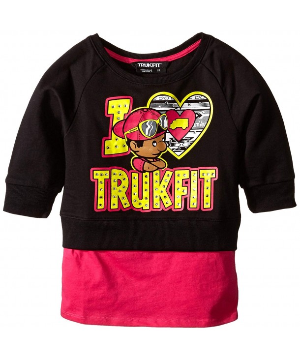 Trukfit Little Girls Sweatshirt Layering