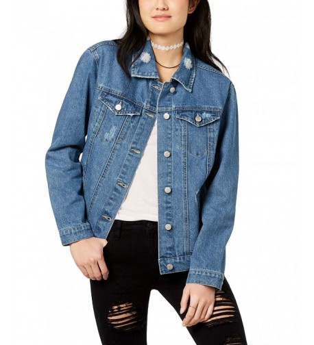 Almost Famous Juniors Lace Up Jacket